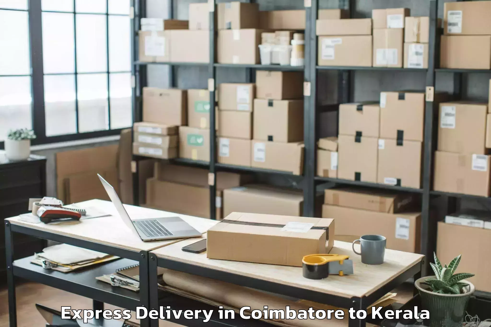 Discover Coimbatore to Thrissur Express Delivery